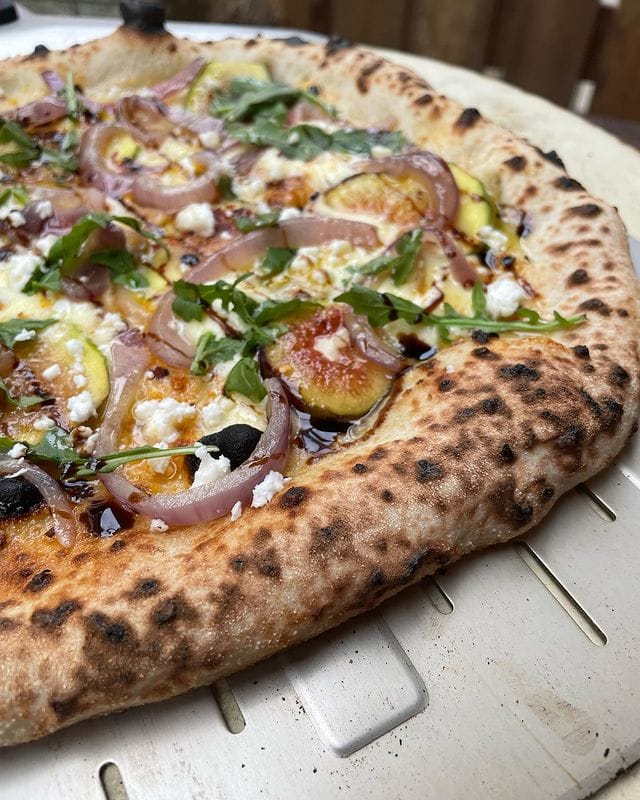 Fig, Feta, Caramelised Onion, Balsamic Glaze & Honey Pizza | Homemade Pizza