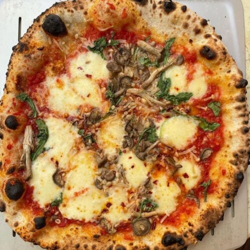 Margherita with Shimeji Mushroom Pizza | Homemade Pizza