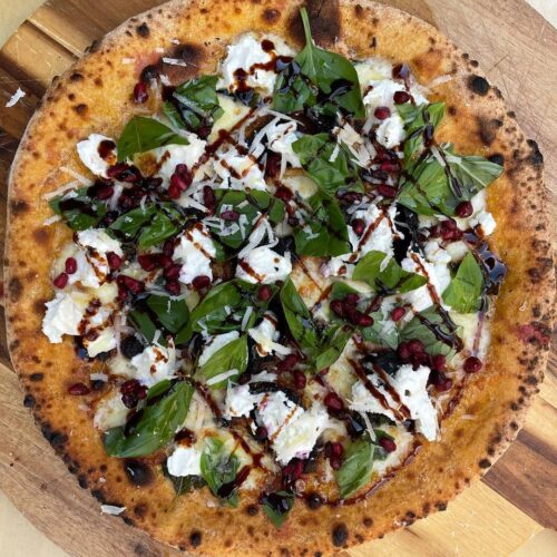 Pomegranate & Goat's Cheese Homemade Pizza