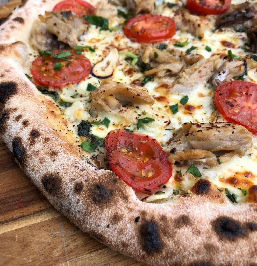 Mackerel, Tomato & Garlic Pizza | Mackarel on Pizza
