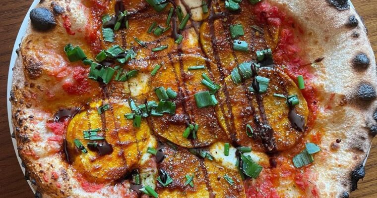 Homemade Pizza with Kohlrabi