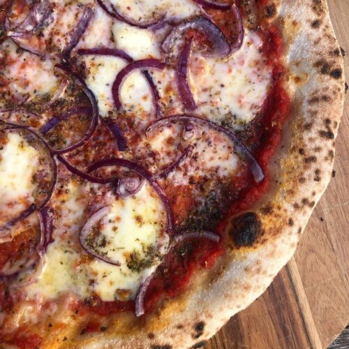 Red Onion & Gouda Homemade Pizza