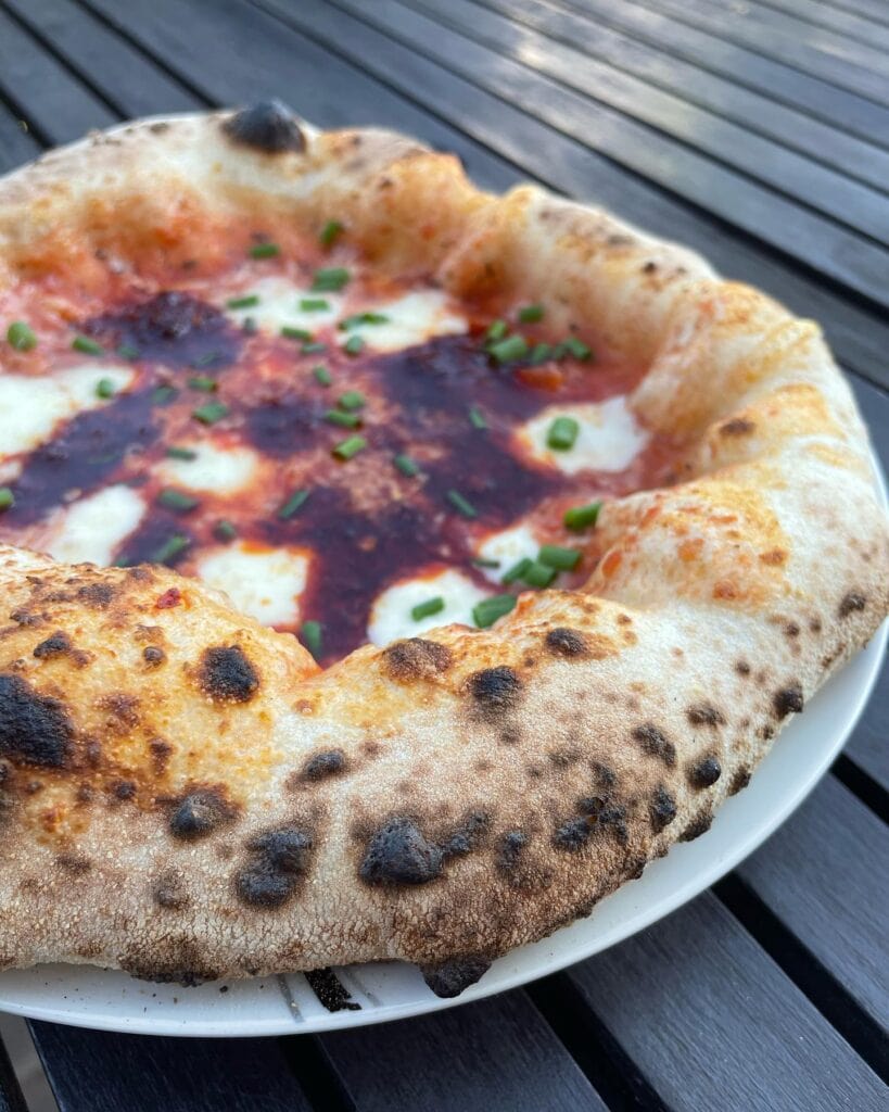 Nduja with Chives Homemade Pizza