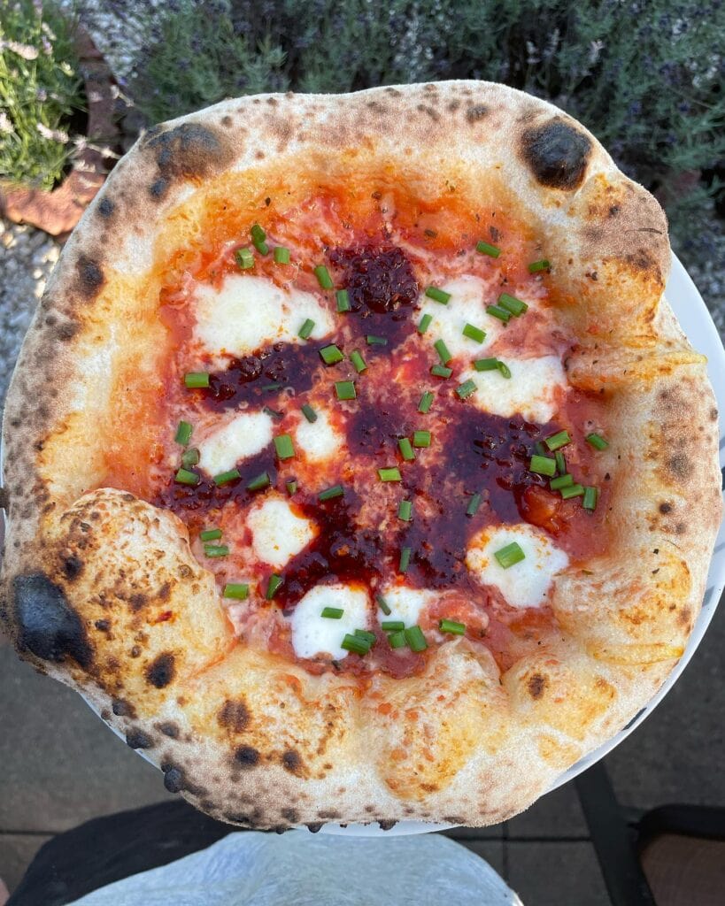 Nduja with Chives Homemade Pizza