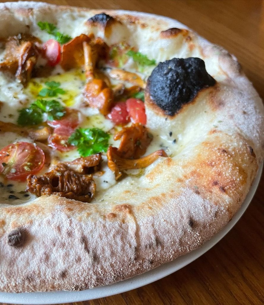 Chanterelle Mushroom & Parsley Pizza