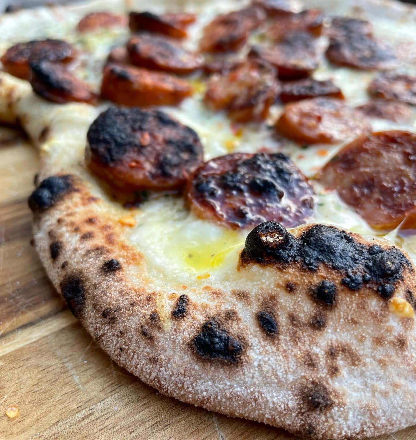 Chorizo and Manchego Pizza
