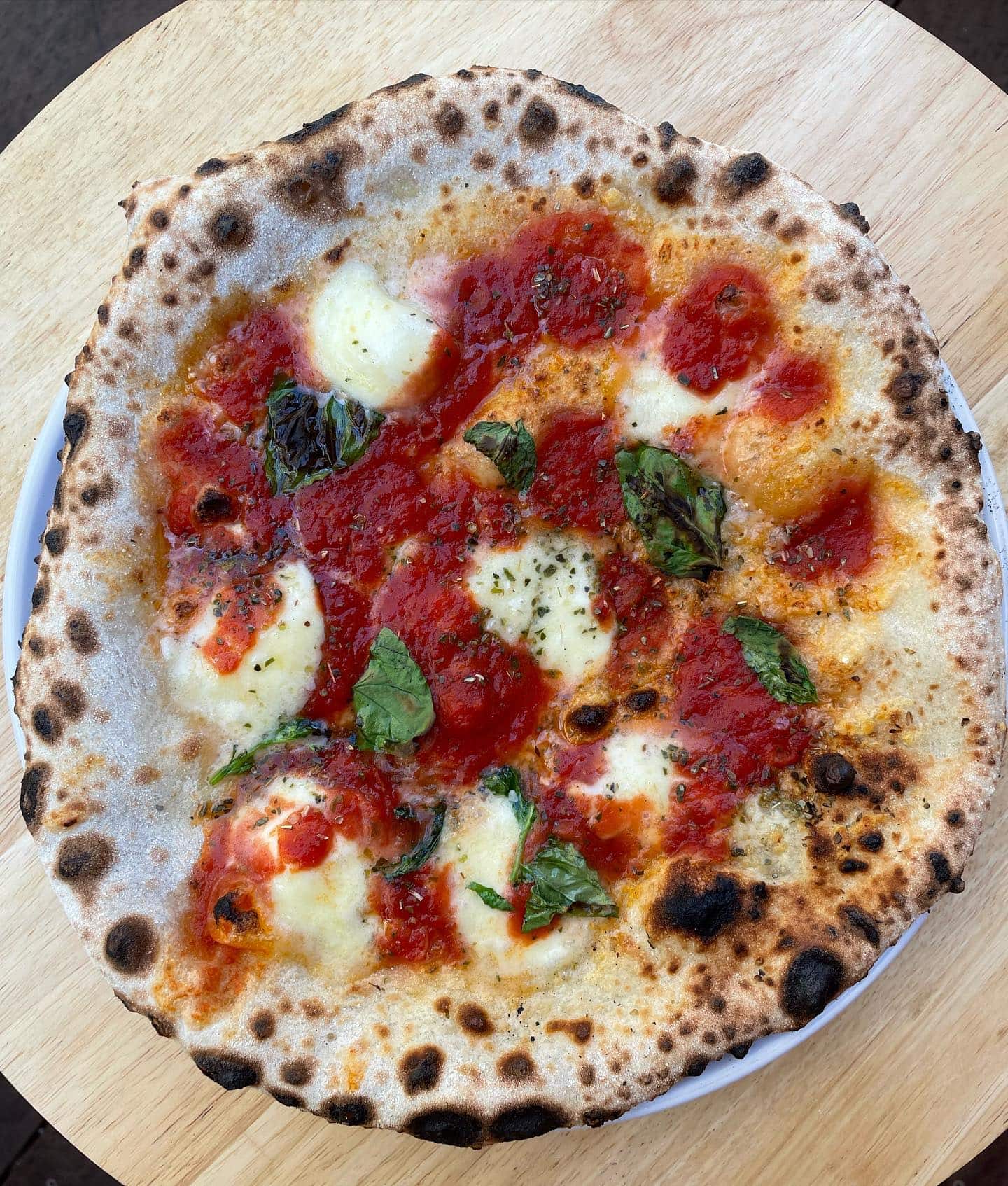Margherita Pizza – Sauce on Top