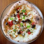 Honey Fungus Mushroom, Parsley, & Chives Pizza