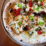 Honey Fungus Mushroom, Parsley, & Chives Pizza
