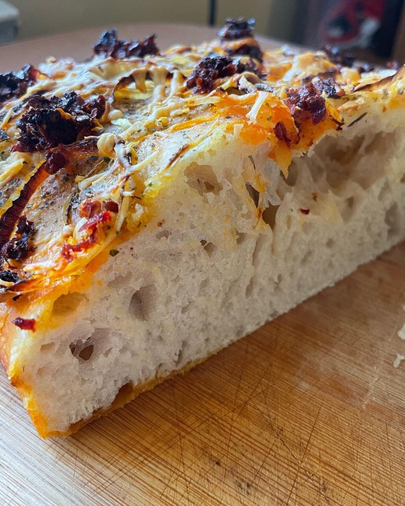 Onion and Nduja Focaccia