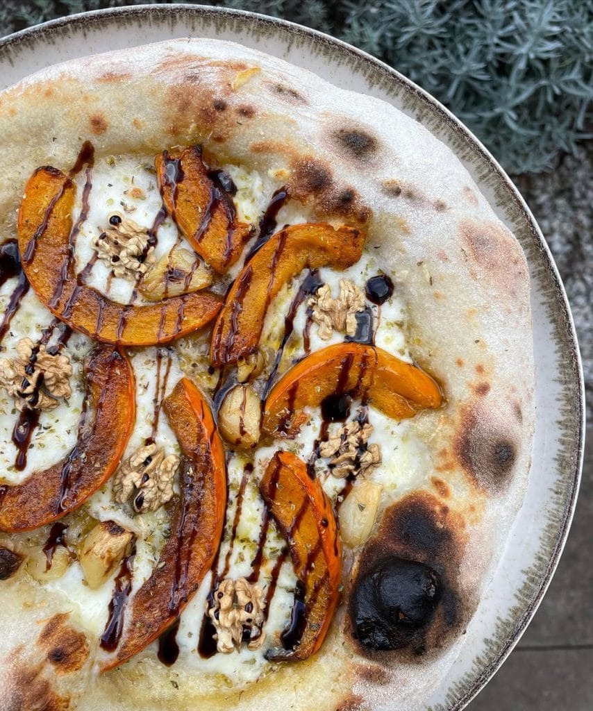 Roasted Pumpkin, Garlic, Walnut Pizza
