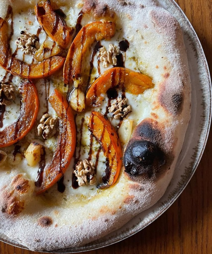 Roasted Pumpkin, Garlic, Walnut Pizza
