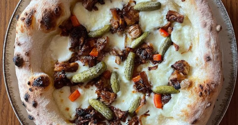 Jackfruit & Pickles Pizza